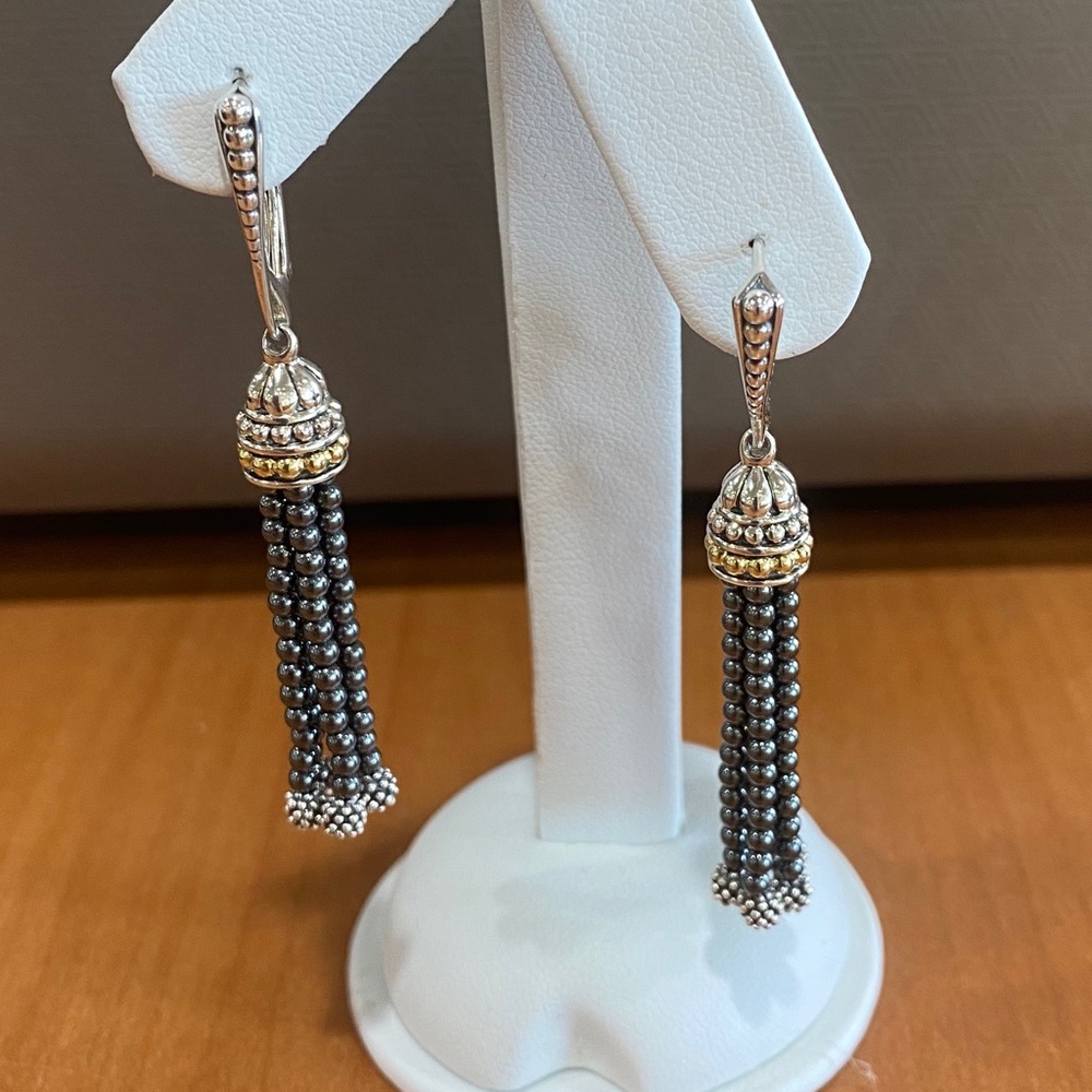 Lagos tassel earrings.